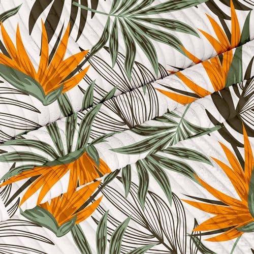 DreamRoots Cord Stoff Meterware Bedruckter Blumen Gewicht 380 g/m2 - Polsterstoff Cord Meterware 140 cm breit - Möbelstoff Meterware - Breitcord Meterware DreamRoots Cord Stoff Meterware Bedruckter Blumen Gewicht 380 g/m2 - Polsterstoff Cord Meterware 140 cm breit - Möbelstoff Meterware - Breitcord Meterware von DreamRoots