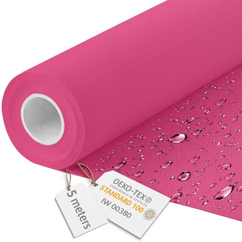 DreamRoots Segeltuch Wasserdicht - Polsterstoff Meterware 160 cm breit - Wasserabweisender Stoff 220 g/m2 600D - Markisenstoff Wasserdicht Meterware Rose 5M DreamRoots Segeltuch Wasserdicht - Polsterstoff Meterware 160 cm breit - Wasserabweisender Stoff 220 g/m2 600D - Markisenstoff Wasserdicht Meterware Rose 5M von DreamRoots