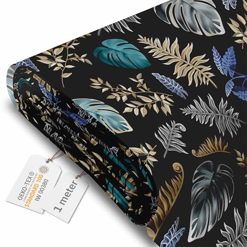 DreamRoots Segeltuch Wasserdicht - Polsterstoff Meterware 160 cm breit - Wasserabweisender Stoff 220 g/m2 600D - Markisenstoff Wasserdicht Meterware Tropical Palm Leaves 1M DreamRoots Segeltuch Wasserdicht - Polsterstoff Meterware 160 cm breit - Wasserabweisender Stoff 220 g/m2 600D - Markisenstoff Wasserdicht Meterware Tropical Palm Leaves 1M von DreamRoots