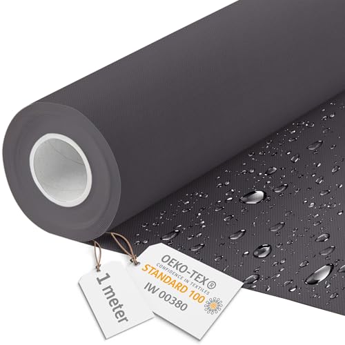DreamRoots Segeltuch Wasserdicht - Polsterstoff Meterware 160 cm breit - Wasserabweisender Stoff 220 g/m2 600D - Markisenstoff Wasserdicht Meterware Holzkohle 1M DreamRoots Segeltuch Wasserdicht - Polsterstoff Meterware 160 cm breit - Wasserabweisender Stoff 220 g/m2 600D - Markisenstoff Wasserdicht Meterware Holzkohle 1M von DreamRoots