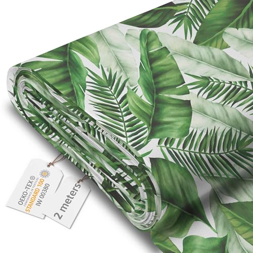 DreamRoots Segeltuch Wasserdicht - Polsterstoff Meterware 160 cm breit - Wasserabweisender Stoff 220 g/m2 600D - Markisenstoff Wasserdicht Meterware Big Leaves 2M DreamRoots Segeltuch Wasserdicht - Polsterstoff Meterware 160 cm breit - Wasserabweisender Stoff 220 g/m2 600D - Markisenstoff Wasserdicht Meterware Big Leaves 2M von DreamRoots