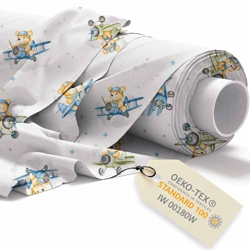 DreamRoots Stoff Kindermotive - Baumwollstoff Meterware Kinder - Stoffe zum Nähen Meterware - Polsterstoff - Leinwand Stoff 160cm x 1M DreamRoots Stoff Kindermotive - Baumwollstoff Meterware Kinder - Stoffe zum Nähen Meterware - Polsterstoff - Leinwand Stoff 160cm x 1M von DreamRoots