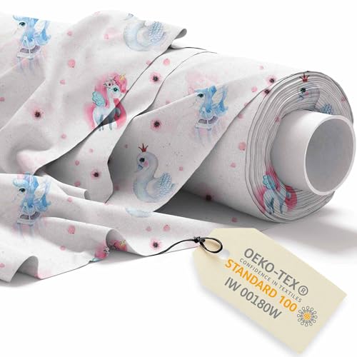 DreamRoots Stoff Kindermotive - Baumwollstoff Meterware Kinder - Stoffe zum Nähen Meterware - Polsterstoff - Leinwand Stoff 160cm x 1M DreamRoots Stoff Kindermotive - Baumwollstoff Meterware Kinder - Stoffe zum Nähen Meterware - Polsterstoff - Leinwand Stoff 160cm x 1M von DreamRoots