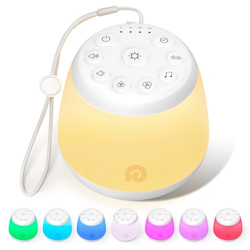 Dreamegg White Noise Machine -D16 Max Tragbares Einschlafhilfe Babys mit 24 Klänge, USB-C Wiederaufladbares Weißes Rauschen Gerät mit 8 Nachtlichtern für Baby, Schlafhilfe Einschlafmusik Babygeschenk Dreamegg White Noise Machine -D16 Max Tragbares Einschlafhilfe Babys mit 24 Klänge, USB-C Wiederaufladbares Weißes Rauschen Gerät mit 8 Nachtlichtern für Baby, Schlafhilfe Einschlafmusik Babygeschenk von Dreamegg
