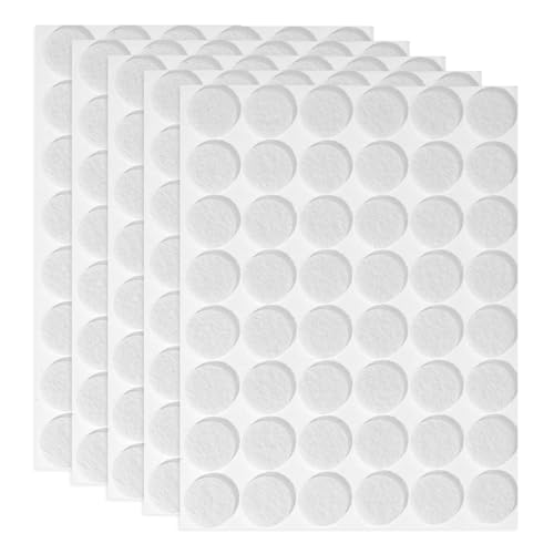 Dreamil 1080 Stück Klettpunkte Selbstklebend 10 mm Klett Klebepunkte Self Adhesive Klebend Klettverschluss für Schule Lernmaterial, Weihnachtskarten, Klettmappen (Weiß) von Dreamil