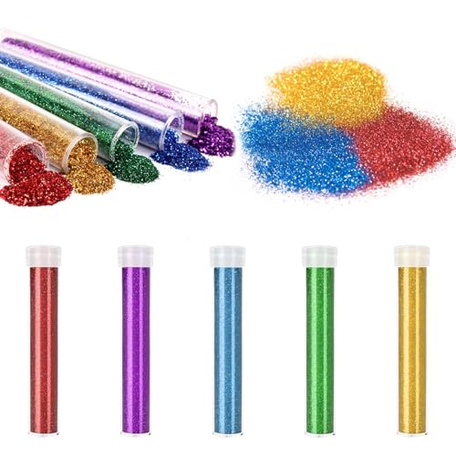 Dreamil Glitzer Set 5 Stück Kinder Glitzerpulver Glitzerstreuer Feiner Glitter Gel Bastelglitzer Körpernagelglitzer für Handwerk Tumble Nail Party Make-Up Gesicht Festival Dekoration Dreamil Glitzer Set 5 Stück Kinder Glitzerpulver Glitzerstreuer Feiner Glitter Gel Bastelglitzer Körpernagelglitzer für Handwerk Tumble Nail Party Make-Up Gesicht Festival Dekoration von Dreamil