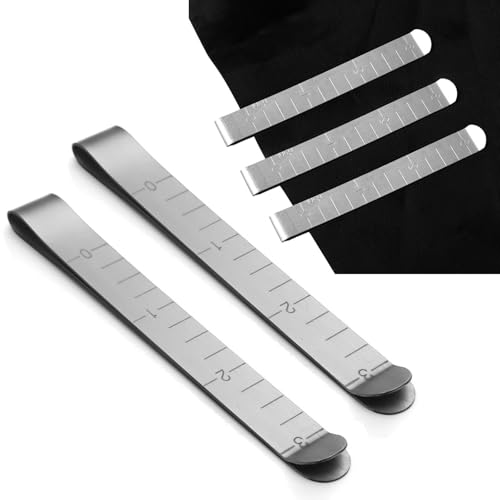 Dreamil Nähen Hem Clip,20 Stück Nähklammern Edelstahl,Stoff-Clips,Hemming Clips,Nähen Messlineal,Saummarker Nähbedarf und Zubehör(7.5 cm) von Dreamil