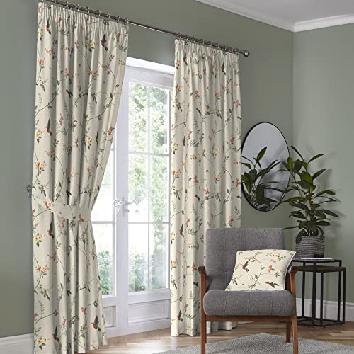 Dreams & Drapes Darnley Vorhänge, 100% Baumwolle, Bleistiftfalten, mit Raffhaltern, 229 x 183 cm, Korallenrot/Naturfarben Dreams & Drapes Darnley Vorhänge, 100% Baumwolle, Bleistiftfalten, mit Raffhaltern, 229 x 183 cm, Korallenrot/Naturfarben von DREAMS AND DRAPES