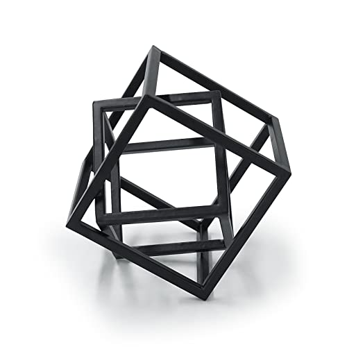 DreamsEden Kleine geometrische Skulptur, Metallwürfel, dekorative Ornamente, Moderne Heimdekoration, Akzent von DreamsEden