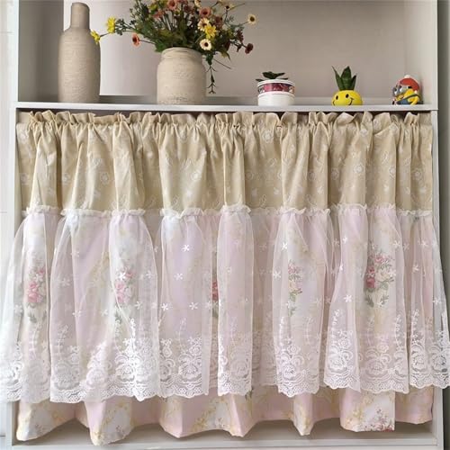 Dreamskull Kurze Scheibengardine Bistrogardine Kurzgardinen Kurz Modern Küche Blickdicht Landhaus Bistro Kurzstores Gardinen Küchenfenster Geblümt mit Spitze 150 cm Breit Schlafzimmer Wohnzimmer Dreamskull Kurze Scheibengardine Bistrogardine Kurzgardinen Kurz Modern Küche Blickdicht Landhaus Bistro Kurzstores Gardinen Küchenfenster Geblümt mit Spitze 150 cm Breit Schlafzimmer Wohnzimmer von Dreamskull