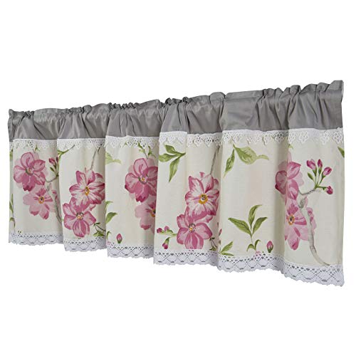 Dreamskull Scheibengardine Bistrogardine Landhaus Kurz Küche Modern Blickdicht Kurzgardinen Kurzstores Gardinen Küchengardine Stangendurchzug mit Blumenmuster 150 cm Breit Kleinfenster (HxB 90x150cm) Dreamskull Scheibengardine Bistrogardine Landhaus Kurz Küche Modern Blickdicht Kurzgardinen Kurzstores Gardinen Küchengardine Stangendurchzug mit Blumenmuster 150 cm Breit Kleinfenster (HxB 90x150cm) von Dreamskull