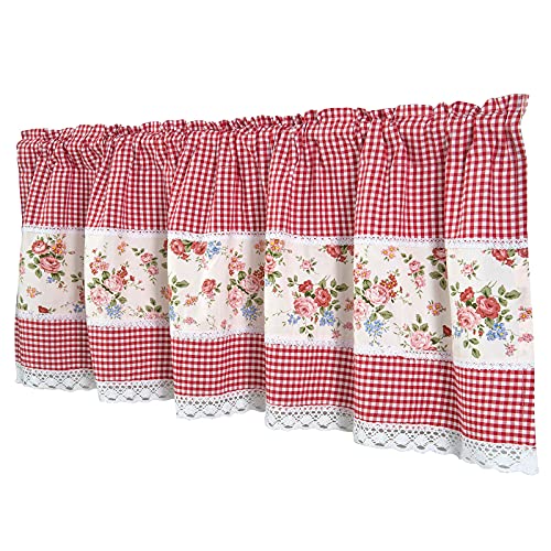 Dreamskull Scheibengardine Bistrogardine Landhaus Kurz Küche Modern Blickdicht Kurzstores Gardinen Kurzgardinen Küchengardine Stangendurchzug mit Blumen Spitze 150 cm Breit Kariert Kleinfenster Dreamskull Scheibengardine Bistrogardine Landhaus Kurz Küche Modern Blickdicht Kurzstores Gardinen Kurzgardinen Küchengardine Stangendurchzug mit Blumen Spitze 150 cm Breit Kariert Kleinfenster von Dreamskull