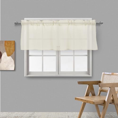 Dreamskull Scheibengardinen Landhaus Bistrogardine Modern Voile Bistro Küche Kurz Kleine Fenster Landhausstil Transparent Kurzstores Gardinen Kurzgardine mit Tunnelzug Wohnzimmer 90 120 140 cm Breit Dreamskull Scheibengardinen Landhaus Bistrogardine Modern Voile Bistro Küche Kurz Kleine Fenster Landhausstil Transparent Kurzstores Gardinen Kurzgardine mit Tunnelzug Wohnzimmer 90 120 140 cm Breit von Dreamskull