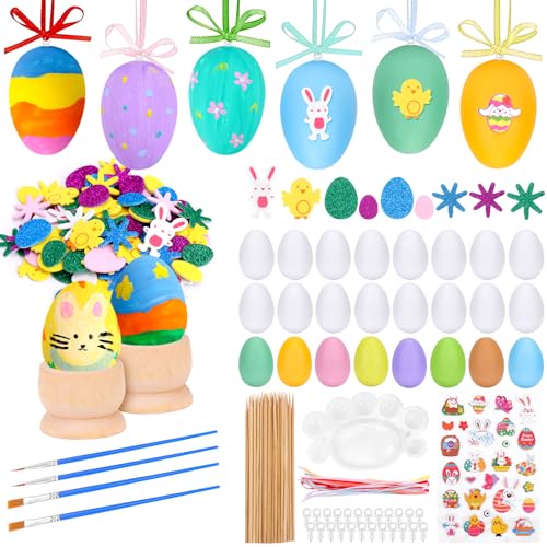 Dreamtop Ostereier zum Bemalen Ostereier zum Aufhängen Eier Ostern Ostereier zum Selbst Bemalen Beschriften 24 Stück DIY Eier zum Aufhänge Plastikeier zum Basteln Set Plastikeier zum Basteln Set Dreamtop Ostereier zum Bemalen Ostereier zum Aufhängen Eier Ostern Ostereier zum Selbst Bemalen Beschriften 24 Stück DIY Eier zum Aufhänge Plastikeier zum Basteln Set Plastikeier zum Basteln Set von Dreamtop