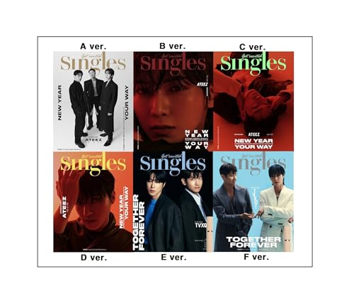 SINGLES MAGAZINE KOREAN January 2024 ATEEZ TVXQ XIKERS (Cover D) von Dreamus