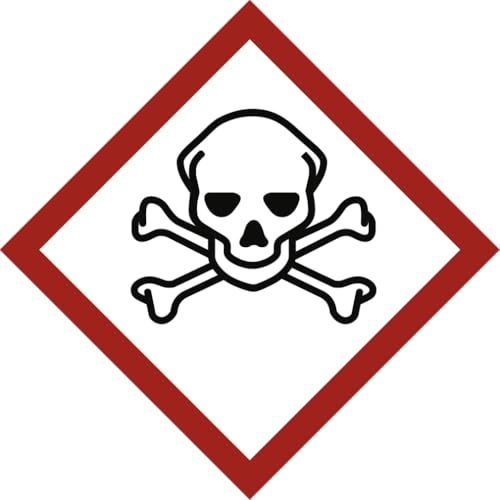 Dreifke® Aufkleber, Akute Toxizität (GHS 06), Folie, 15x15 mm, 1.000 Stück/Rolle von Dreifke