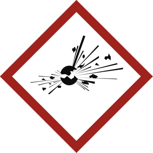 Dreifke® Aufkleber, Explosiv (GHS 01), Folie, 15x15 mm, 1.000 Stück/Rolle von Dreifke