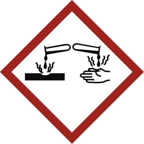 Dreifke® Aufkleber, Korrosiv (GHS 05), Folie, 15x15 mm, 1.000 Stück/Rolle von Dreifke