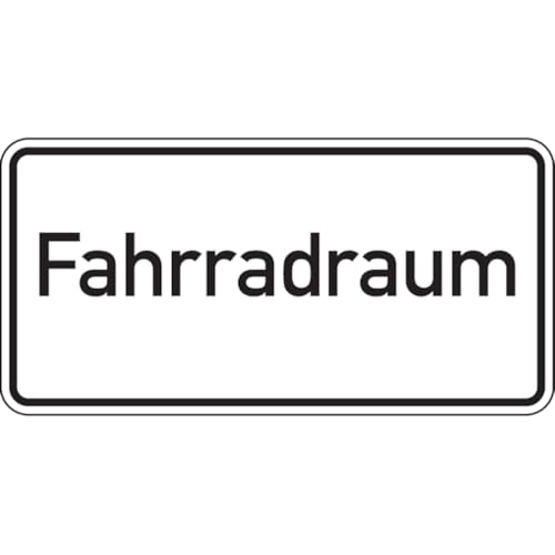 Dreifke® Aufkleber | Hinweisschild, Fahrradraum, 100 x 200 mm - 200x100 mm Folie selbstklebend von Dreifke