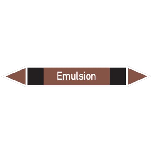 Dreifke® Aufkleber Rohrleitungsetikett, Emulsion | 270x37 mm, 1 Stk von Dreifke