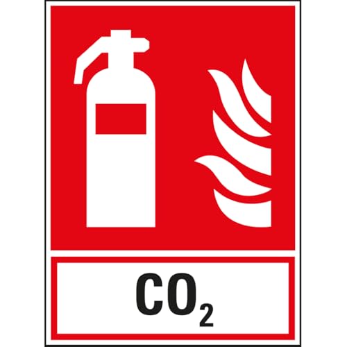 Dreifke® Brandschutz-Kombi Feuerlöscher CO2,ASR/ISO,Recycling-Verbundplatte,200x270mm von Dreifke