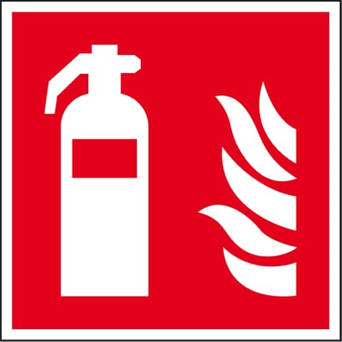 Dreifke® Brandschutzschild Feuerlöscher, ASR/ISO, Recycling-Verbundplatte, 150x150mm von Dreifke