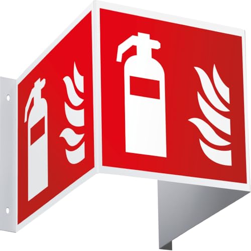 Dreifke® Brandschutzzeichen Feuerlöscher, 3D-Optik, ASR/ISO, Kunststoff, 200x200mm von Dreifke