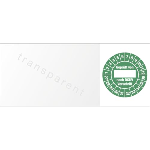 Dreifke® Kabelprüfplakette Geprüft von nach DGUV...,2027-2036, Folie, 60x25 mm,10 Stück/Bogen von Dreifke