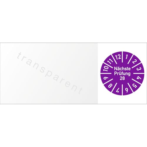 Dreifke® Kabelprüfplakette Nächste Prüfung 2028, Folie, 60x25 mm, 10 Stück/Bogen von Dreifke