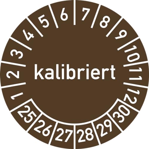 Dreifke® Prüfplakette kalibriert 2025-2030, Folie, Ø 15 mm, 10 Stück von Dreifke