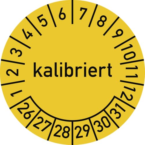 Dreifke® Prüfplakette kalibriert 2026-2031, Folie, Ø 15 mm, 10 Stück/Bogen von Dreifke