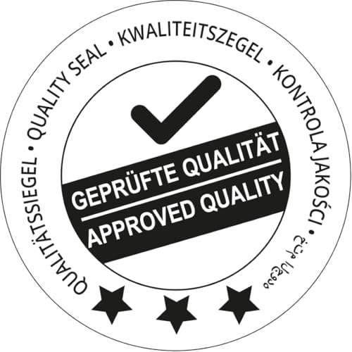 Dreifke® Qualitätssiegel GEPRÜFTE QUALITÄT, mehrsprachig, Dokumentenfolie, Ø 40mm, 500/Rolle von Dreifke