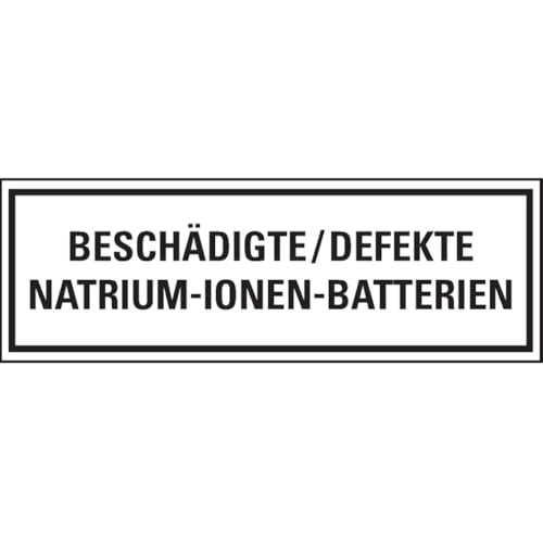 Dreifke® Verpackungszeichen Beschädigte/Defekte Natrium..., deutsch, seewasserbeständig, 500/Rolle von Dreifke