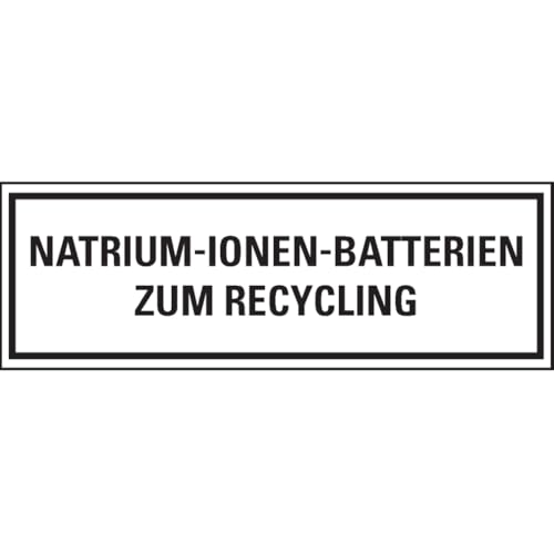 Dreifke® Verpackungszeichen Natriumbatterien zum Recycling, deutsch, seewasserbeständig, 500/Rolle von Dreifke