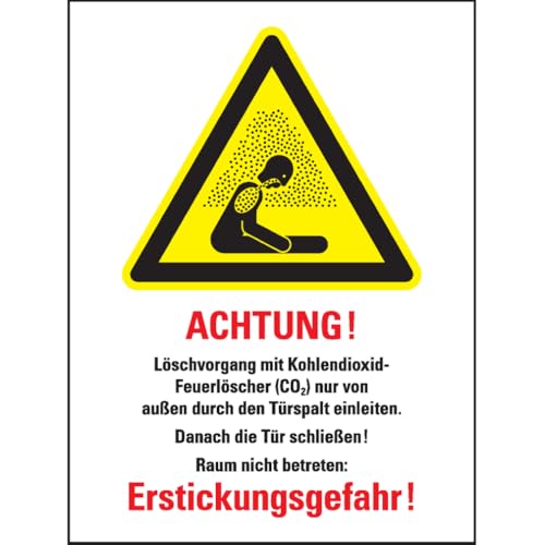 Dreifke® Warn-Kombi CO2-Feuerlöscher - Löschen..., ISO, Recycling-Verbundplatte, 300x400mm von Dreifke