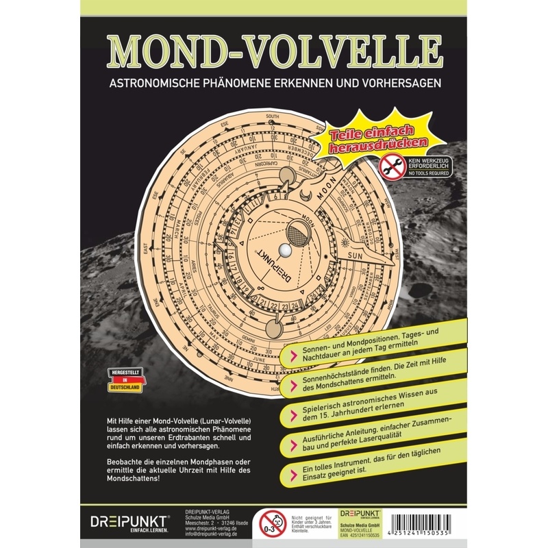 Bausatz Mond-Volvelle von Dreipunkt Verlag
