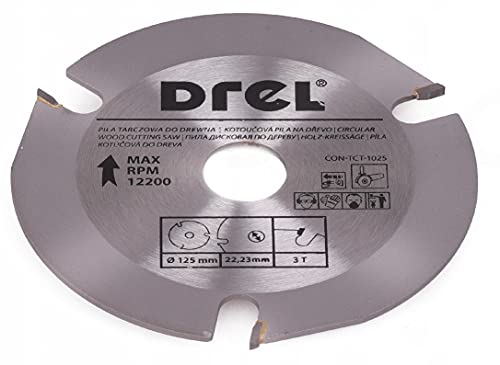 DREL SÄGEBLATT FÜR WINKELSCHLEIFER KREISSÄGE 3 ZÄHNE TRENNSCHEIBE 125mm 22,23 mm Innenloch Aufnahme SCHLEIFEN SÄGEN HOLZ SPERRHOLZ SPANPLATTEN HARTFASER GIPSKARTON ZELLBETON KUNSTSTOFF PCV DREL SÄGEBLATT FÜR WINKELSCHLEIFER KREISSÄGE 3 ZÄHNE TRENNSCHEIBE 125mm 22,23 mm Innenloch Aufnahme SCHLEIFEN SÄGEN HOLZ SPERRHOLZ SPANPLATTEN HARTFASER GIPSKARTON ZELLBETON KUNSTSTOFF PCV von Drel