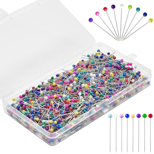 DremGara 1000 Stück mehrfarbige Nähnadeln für Stoff, gerade und Quiltnadeln, Schmuck, DIY-Dekoration und Handwerk, Schneiderin DremGara 1000 Stück mehrfarbige Nähnadeln für Stoff, gerade und Quiltnadeln, Schmuck, DIY-Dekoration und Handwerk, Schneiderin von DremGara