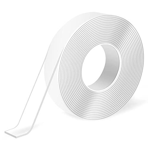 Doppelseitiges Klebeband, Transparent Klebeband Doppelseitig Extra Stark Wiederverwendbares Multifunktionales Nano Tape Ablösbar Breite 2cm, Länge 5m, Dicke 2mm von Drenky