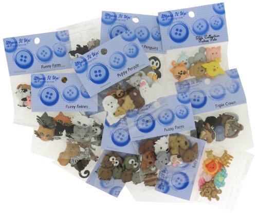 Dress It Up Knöpfe Animal 12 Pack Sortiment von Dress It Up