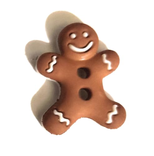 Dress It Up Knöpfe und Verzierungen aus der Holiday Collection, 7 Knöpfe zum Aufnähen, Edition 2025, Iced Gingerbread Cookies von Dress It Up