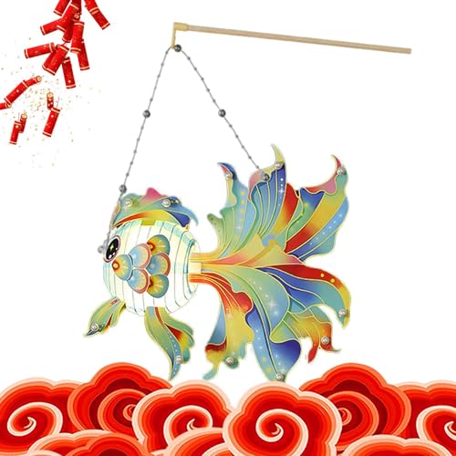 Dreuhuing Fischlaternen-Bastelset, chinesisches Bastelset für Festival-Dekorationen, Hochzeit - Papperlaternen-Basteln, unisex, Lebensgröße, faltbar Dreuhuing Fischlaternen-Bastelset, chinesisches Bastelset für Festival-Dekorationen, Hochzeit - Papperlaternen-Basteln, unisex, Lebensgröße, faltbar von Dreuhuing