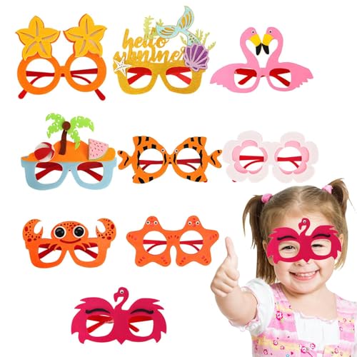 Dreuhuing Party Sonnenbrille für Erwachsene, Partybrillen | 9x Dekorationsparty Beach Pool Sonnenbrille | Lustige thematische kühle Neuheit Streichbrille für Hawaiian Beach Cruise Camping Graduation Dreuhuing Party Sonnenbrille für Erwachsene, Partybrillen | 9x Dekorationsparty Beach Pool Sonnenbrille | Lustige thematische kühle Neuheit Streichbrille für Hawaiian Beach Cruise Camping Graduation von Dreuhuing