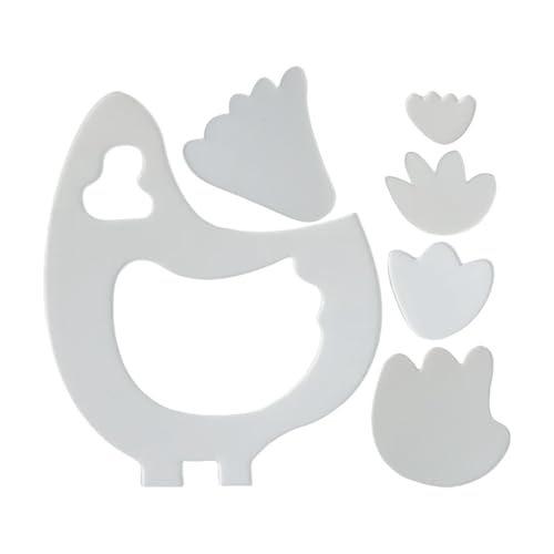 Dreuhuing Quiltvorlagen - Hühner Motiv Quiltvorlagen Set,Nähzubehör & Vorlagen Für Anfängerinnen Kissen Tischsets Familienaktivitäten von Dreuhuing