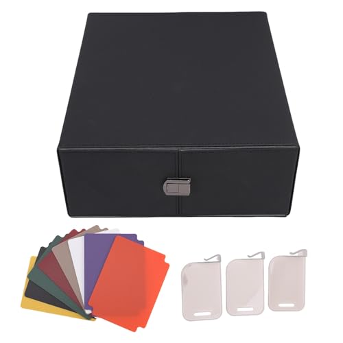 Drfeify Kartendecksfall, 3 Zeilen Handelspeicherbox mit 3 Trennwänden und 8 Ständen, Magnetverschluss Commander Deck Box für TCG -Baseball -Sportkarten (Grey) von Drfeify