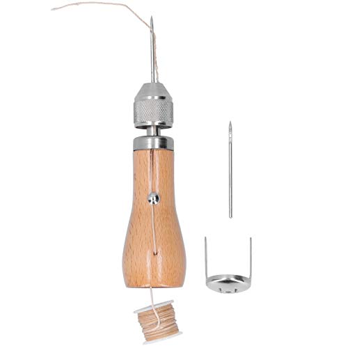 Drikou Lederhand -Näh -Awl, professionelles Stitcher -Nadeln Kit für DIY Ledercraft Canvas -Taschen Stoffgürtel, Leinwand von DriKou