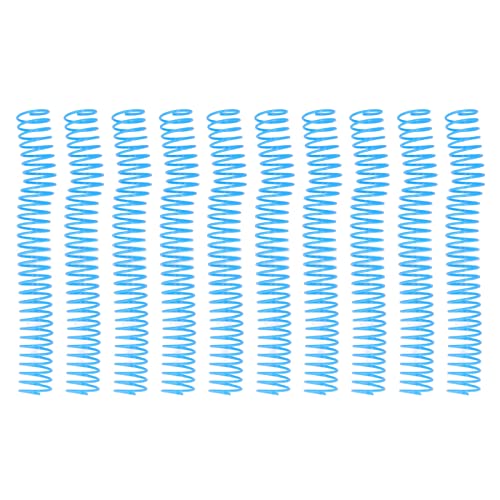 Spiralbindungsspule, große Kapazität lebiger Kunststoffbindung Kamm 31 mm Innendurchmesser 30 Löcher Set Kit für Office -Klassenzimmerbibliothek 10pcs (Blau) von DriKou