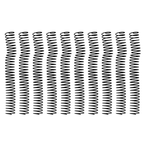 Spiralbindungsspule, große Kapazität lebiger Kunststoffbindung Kamm 31 mm Innendurchmesser 30 Löcher Set Kit für Office -Klassenzimmerbibliothek 10pcs (Schwarz) von DriKou