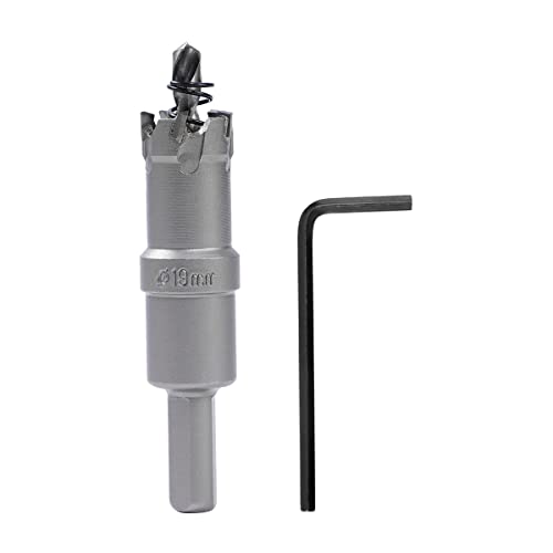 Dribotway Bi-Metall Lochsäge 19mm Hartmetall Heavy Duty Industrial Grade Edelstahl Lochschneider für Mental Wood Edelstahl Kunststoff Kupfer von Dribotway