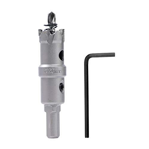 Dribotway Bi-Metall Lochsäge 20mm Hartmetall Heavy Duty Industrial Grade Edelstahl Lochschneider für Mental Wood Edelstahl Kunststoff Kupfer von Dribotway